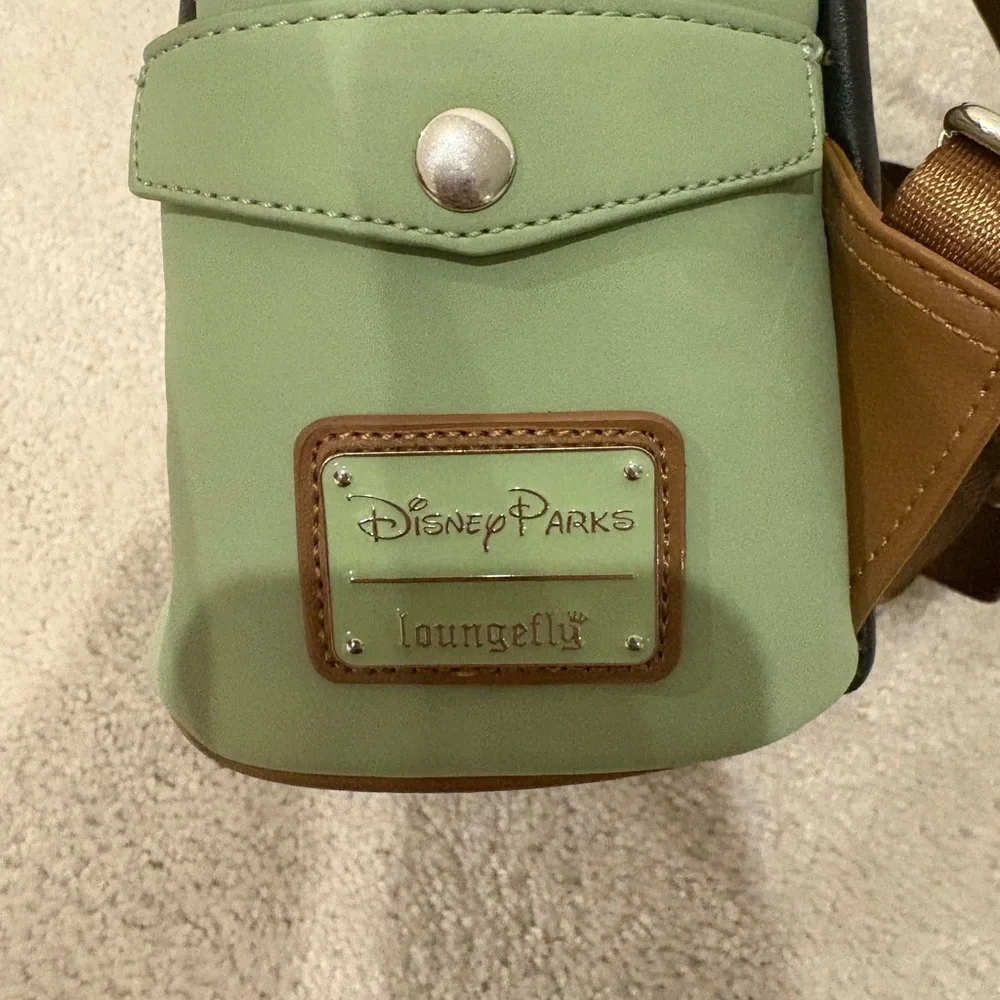 Disney Parks Loungefly Minnie Mouse Safari  Backpack - Mint Green and Brown - Picture 6 of 8